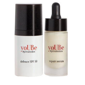 Trova Offerte di yoube cosmetics anima day and night treatment crema spf50 30 ml + siero viso riparatore 15 ml e compra online