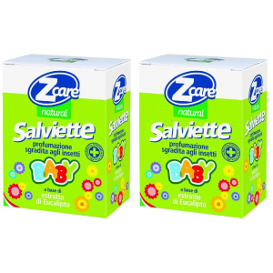Trova Offerte di z care natural salviettine baby antizanzare set da 2 2x10 pz salviette e compra online