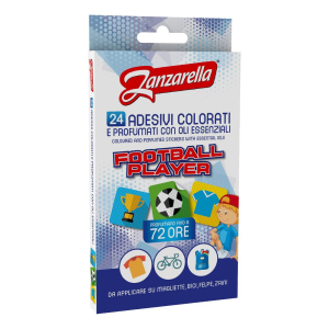 Zanzarella sticker football player 24 pezzi