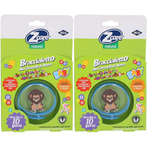 Trova Offerte di zcare natural braccialetto allontana zanzare set da 2 2x1 pz bracciale e compra online
