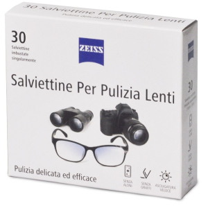 Zeiss salviettine per pulizia lenti 1 pz salviette