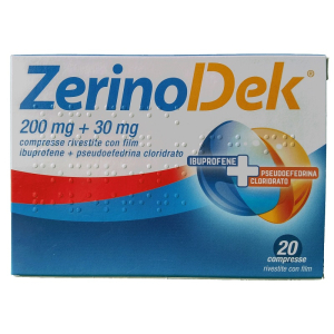 zerinodek 20 compresse 200 mg + 30 mg bugiardino cod: 041218025 