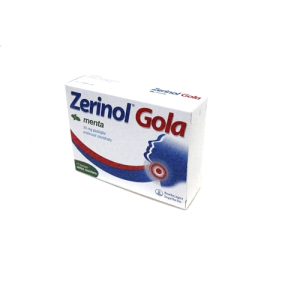zerinol gola menta 18 pastiglie 20 mg bugiardino cod: 036088122 