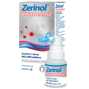 sanofi zerinol virus defense spray 20 ml bugiardino cod: 944313269 