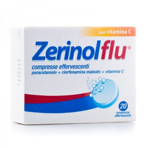 zerinolflu*20 compresse effervescenti 300 mg bugiardino cod: 035191030 