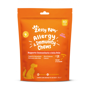 Trova Offerte di zesty paws allergy & immunity chews  - supporto immunitario per cani - 60 soft chews - gusto salmone e compra online
