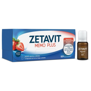 Zetavit memo plus 12 flaconcini integratore di minerali e vitamine