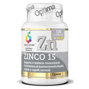 zinco 15 120 compresse colours bugiardino cod: 980642906 