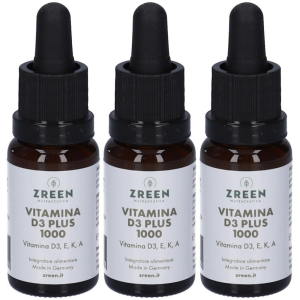 Trova Offerte di zreen vitamina d3 plus 1000 15 ml 3x15 ml soluzione orale e compra online