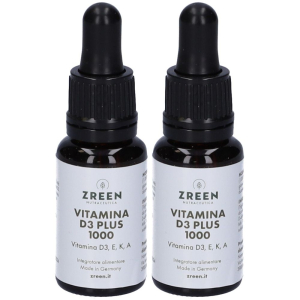 Trova Offerte di zreen vitamina d3 plus 1000 set da 2 2x15 ml gocce orali e compra online