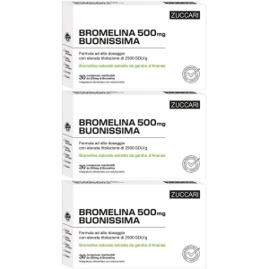Trova Offerte di zuccari bromelina 500 buonissima compresse masticabili 3x36 g compress e compra online
