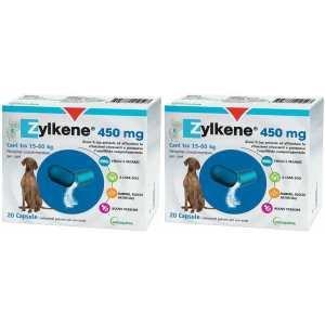 Trova Offerte di zylkene cani 20cps 450mg set da 2 2x9 g capsule e compra online
