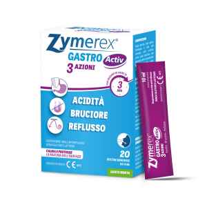 Trova Offerte di zymerex gastro activ dispositivo medico per acidità bruciore reflusso sospensione orale 20 bustine monodose gusto menta e compra online