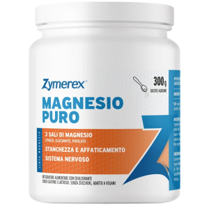 Zymerex magnesio puro - integratore in polvere per stanchezza e affaticamento, 300 g