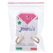439 orecchini definitivi medical jewels quadrato oro 1 st