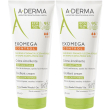 A-derma exomega control crema emolliente anti-grattage set da 2 2x200