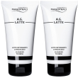 A.g. latte latte detergente a risciacquo set da 2 2x150 ml crema
