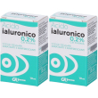 Acido ialuronico gocce oculari idratanti e rinfrescanti set da 2 2x10