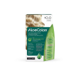 Aloecolor 10,0 biondo platino tinta permanente capelli colore ad alta pigmentazione 50 ml + rivelatore aloeossigenata 75 ml + shampoo aloecare 15 ml + guanti