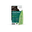 Aloecolor 4,05 cioccolato tinta permanente capelli colore ad alta pigmentazione 50 ml + rivelatore aloeossigenata 75 ml + shampoo aloecare 15 ml + guanti