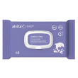 Alvita baby salviette acqua pura per la detersione di pelli sensibili e delicate 48 pezzi