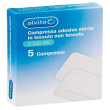 Alvita garza adesiva tnt 7,2x5 cm 5 pezzi - patch adesivi per piccole ferite