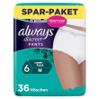 Always discreet incontinence panties plus confezione mensile per la de