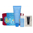 Apivita cofanetto regalo aqua beelicious con crema fluida idratante viso colorata spf 30 40 ml + mini siero booster idratante 10 ml + mini gel detergente back detox 5 ml