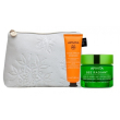 Apivita cofanetto regalo bee radiant con crema gel anti-eta e anti-fatica texture ricca 50 ml + apivita maschera viso illuminante arancia 50 ml