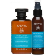 Apivita - hydration cofanetto shampoo idratante e balsamo leave-in confezione 2 pezzi