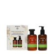 Apivita promo xm body treats gel doccia con oli essenziali 250 ml + latte corpo idratante 200 ml
