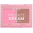 Astra make-up private dream palette viso blush bronzer tonalit&agrave; 01 radical