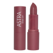 Astra makeup lip creamynal rossetto cremoso 05 cary nude malva medio 4 g