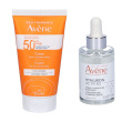 Avene set crema spf 50+ solare viso + eau thermale hyaluron activ b3 s