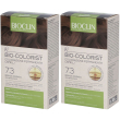 Bioclin bio-colorist 7.3 biondo dorato set da 2 2x1 pz lozione per cap