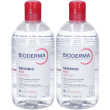 Bioderma sensibio h2o acqua micellare struccante set da 2 2x500 ml loz