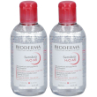 Bioderma sensibio h2o ar acqua micellare antirossore set da 2 2x250 ml