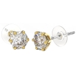 Biojoux queen cherlotte orecchini in acciaio medicale gold plated