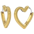 Biojoux queen jeze orecchini in acciaio medicale gold plated