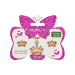Bjs004 parure orecchini+collanina crown gold plated