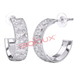 Bjt327 orecchini cloe white stainless steel