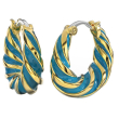 Bjt366 orecchino alara turquoise gold plated