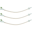 Catetere foley in silicone trasparente a 2 vie con scanalature longitu