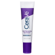 Cerave skin renewing crema contorno occhi peptidi, con complesso di peptidi, 3 ceramidi essenziali, niacinamide e caffeina, per i primi segni dell'eta, 15ml