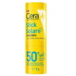 Cerave - stick solare invisibile spf50+ viso e zone sensibili confezione 8 gr