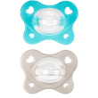 Chicco dual soft succhietto azzurro 6-16 mesi 2 pezzi