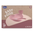 chicco easy food set pappa silicone rosa 12m+ 1 pz