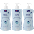 Chicco natural sensation baby detergente corpo e capelli 3x500 ml