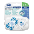 Chicco physoforma light succhietto silicone azzurro 2 pezzi 6-16 mesi 2 pezzi