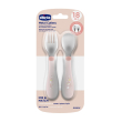 Chicco set posate per bambini rosa acciaio inox